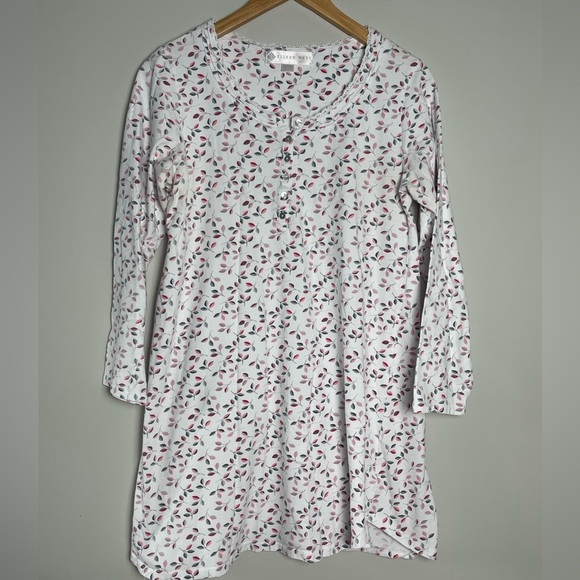 Eileen West | Cotton Floral Nightgown Ruffle Feminine Cottagecore - Picture 1 of 6